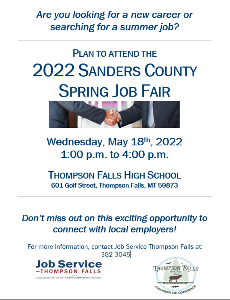Thompson Falls Job Fair Flyer